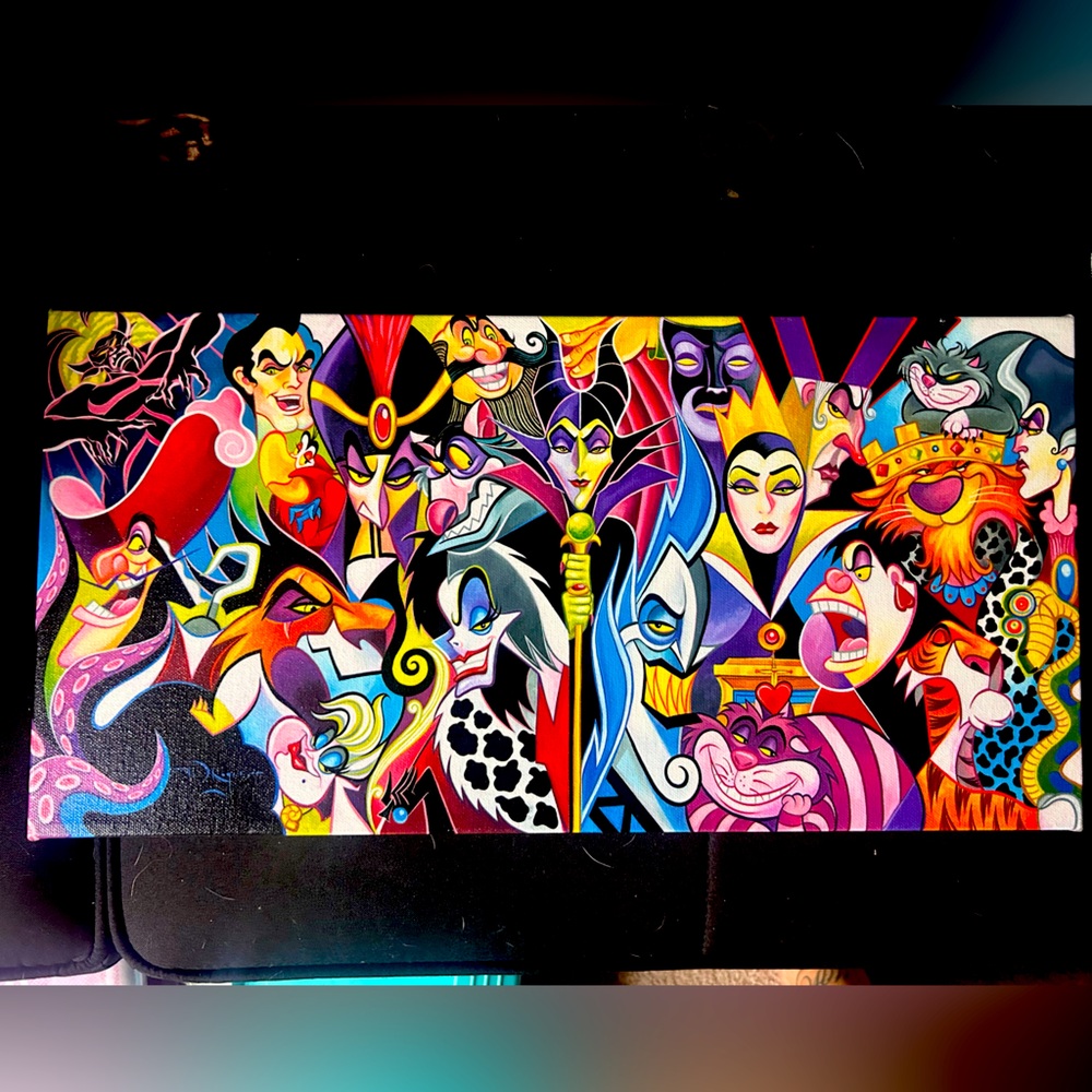 Disney fine art limited print “all their wicked ways” by Tim Robertson